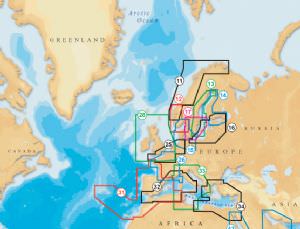 Navionics Platinum XL3 Chart 28P+ UK Ireland & Holland (click for enlarged image)